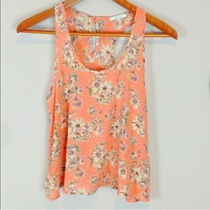 Soprano • Floral Cropped Tank Top Small